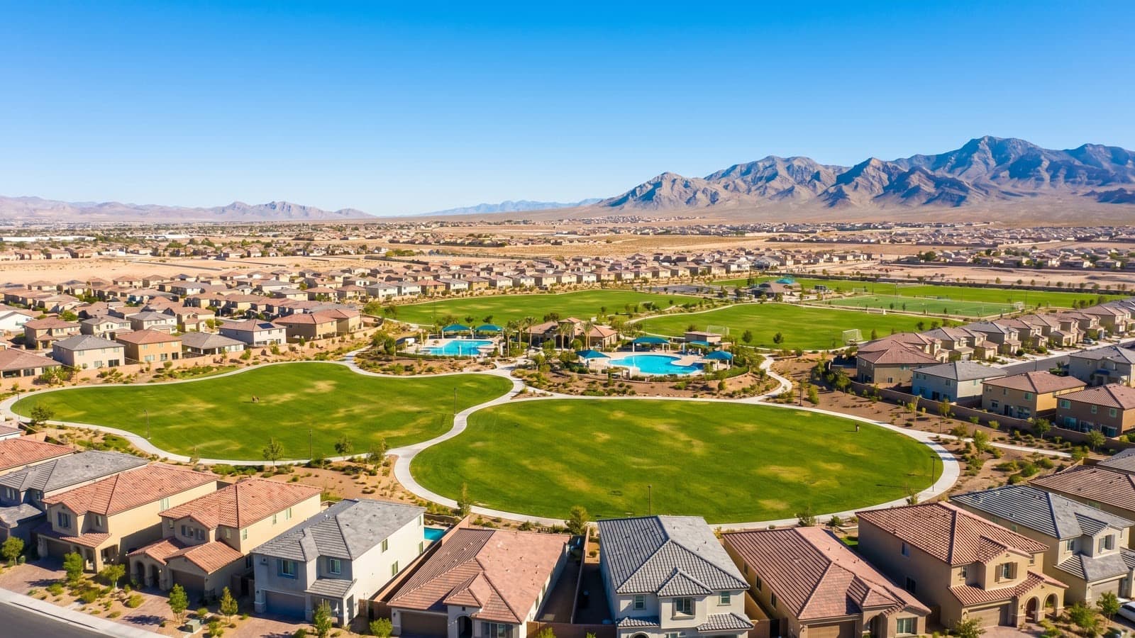 Apex single-family community in North Las Vegas, Nevada — newer construction near the 215 Beltway and northern employment corridor